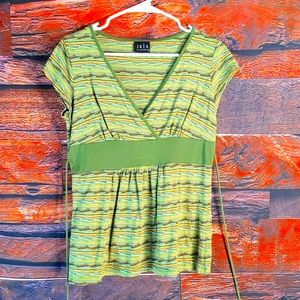 Vintage JKLA California Sleeveless OD Green Top